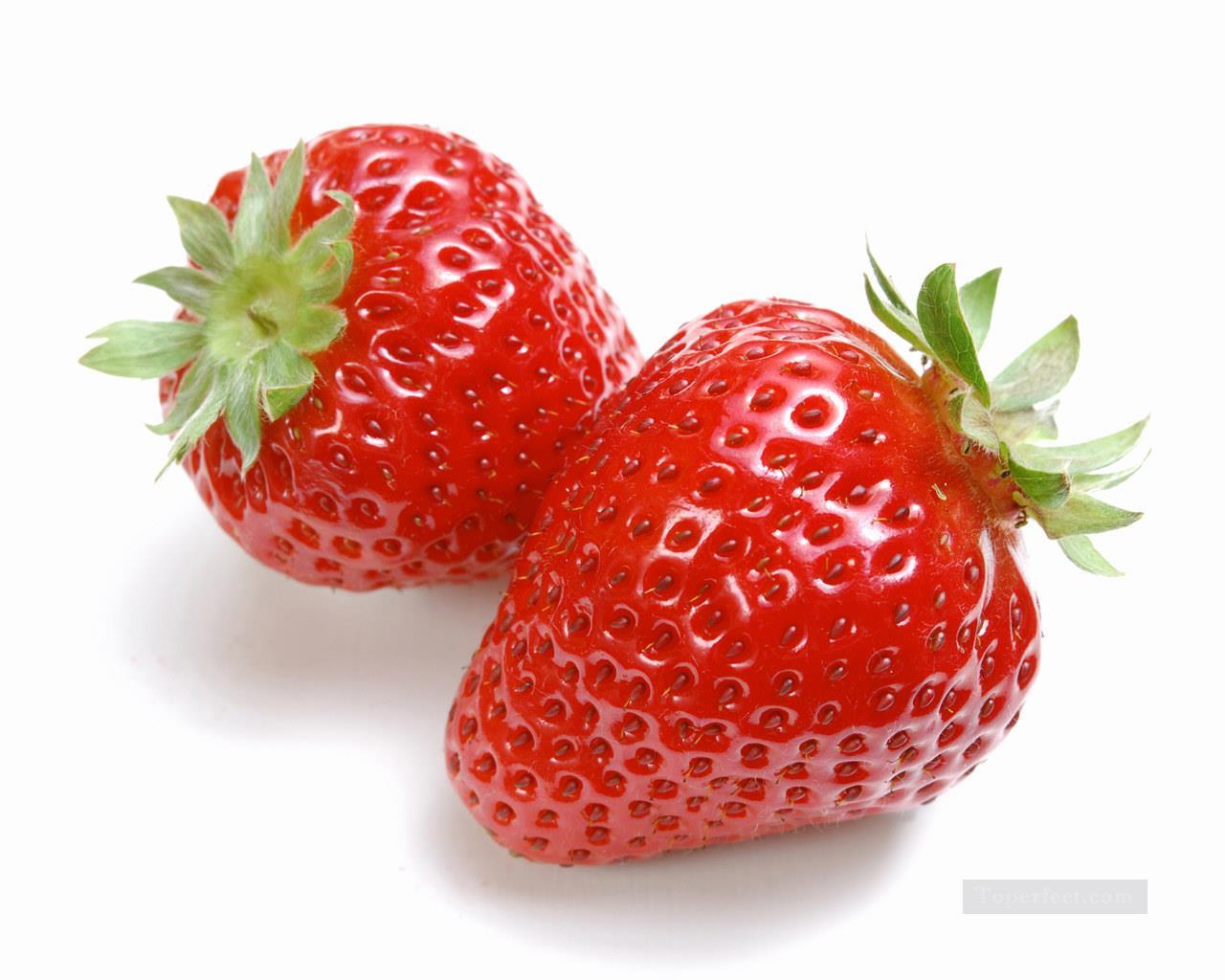 Fresh Strawberry realistic Oil Paintings